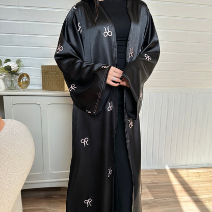 Satin Bow Abaya