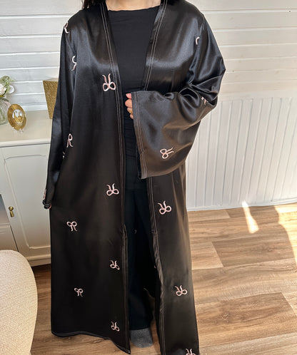 Satin Bow Abaya