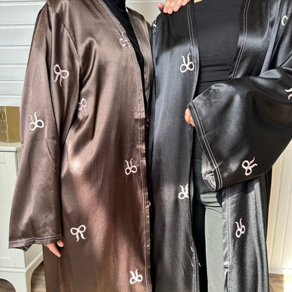 Satin Bow Abaya