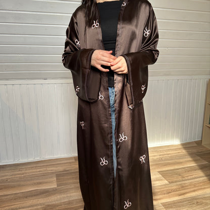 Satin Bow Abaya