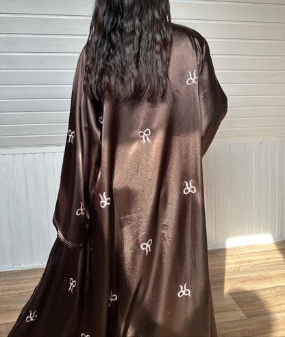 Satin Bow Abaya