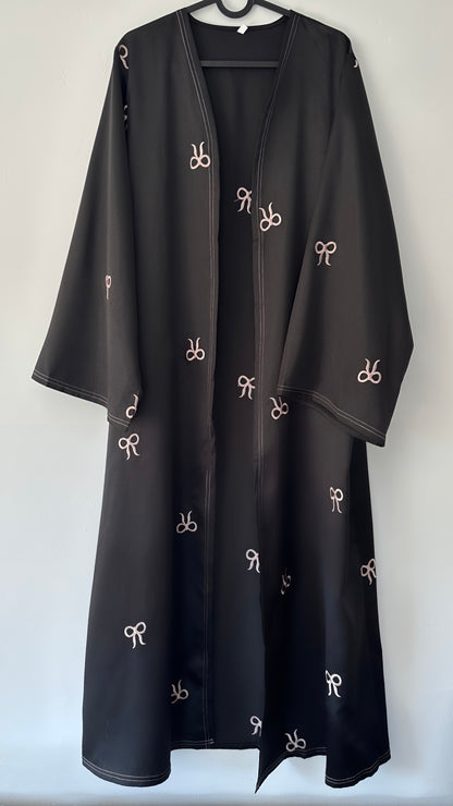 Satin Bow Abaya